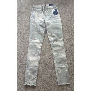 NWT GAP Jeans Womens Sz 6/28 Tall High Rise True Skinny Camo Stretch Denim